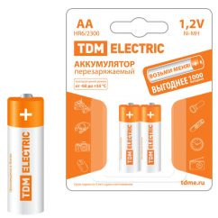 Аккумулятор AA-2300 mAh Ni-MH BP-2 TDM