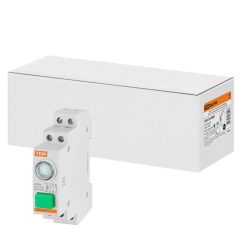 Выключатель кнопочный с индикацией ВКИ-47 зеленый (LED) 2НО,1НЗ AC/DC TDM