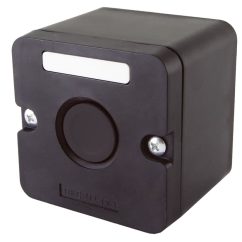 Пост кнопочный ПКЕ 212-1 У3, черная кнопка, IP40 TDM