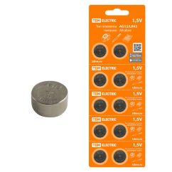 Элемент питания AG12/LR43 Alkaline 1,5V BP-10 TDM