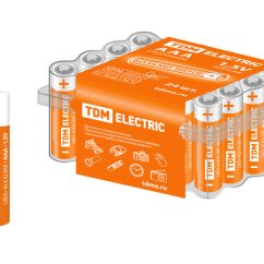 Элемент питания LR03 AAA Alkaline 1,5V BOX-24 TDM