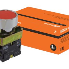 Кнопка SB2-BА42 с возвратом, 1НЗ, d22 мм, красная, IP40 TDM
